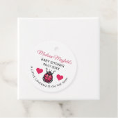 A Little Love Bug Is On The Way Ladybug Bedankjes Labels (In situ)