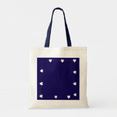 A Little Love For You – Navy Heart Tote Bag (Dos)