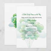 A Little Lucky Charm is on the Way Invitation (Devant / Derrière)