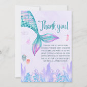 a Little Mermaid is on her way Bedankkaart (Voorkant)