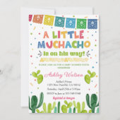 A Little Muchacho Fiesta Baby Shower Invitation (Devant)