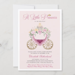 A Little Princes is op weg naar haar Baby shower Kaart