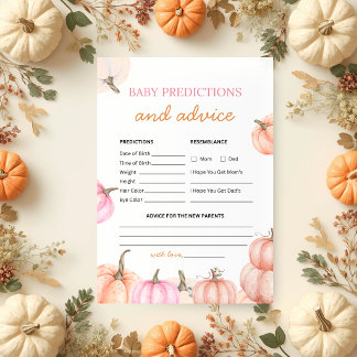 A Little Pumpkin Baby Shower | Voorspellingen & Ad Kaart