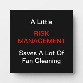 "A LIttle Risk Management" Plaques Fotoplaat