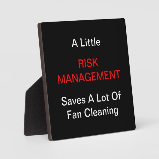 "A LIttle Risk Management" Plaques Fotoplaat (Voorkant)
