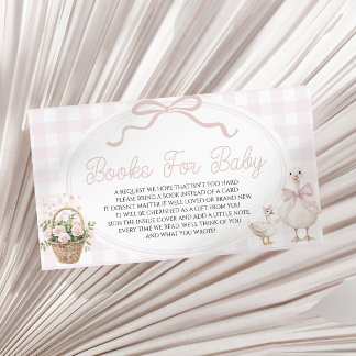 A Little Silly Goose Baby Shower Books For Baby Informatiekaartje