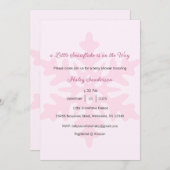 A Little Snowflake is on the Way Invitation, Baby Kaart (Voorkant / Achterkant)