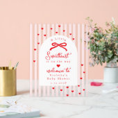 A Little Sweetheart Baby Shower Bow Welcome (Mariage)