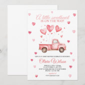 A Little Sweetheart Baby Shower Invitation  (Devant / Derrière)