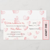 A Little Sweetheart is on the Way Invitation (Devant / Derrière)