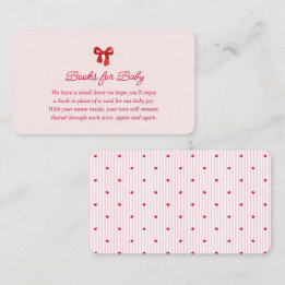 A Little Sweetheart Valentine Coquette Baby Shower Informatiekaartje