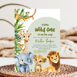 A Little Wild One is onderweg naar het Safari Baby Kaart