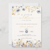 A Little Wildflower Baby Shower Invitation Spring (Devant)