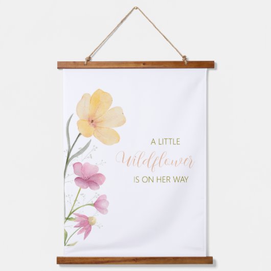 A Little Wildflower is on her way Tapestry Hangend Wandkleed (Voorkant)