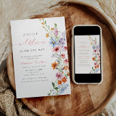 A Little Wildflower Is On The Way Invitation
