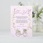 A Little Wildflower Spring Baby Shower  Bedankkaart (Staand voorkant)