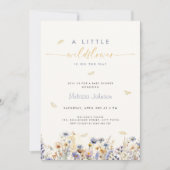 A Little Wildflower Spring Baby Shower Invitation (Devant)