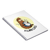 A-llama Klok Grappige Lama Grappenmakerij Notitieboek (Rechterzijde)