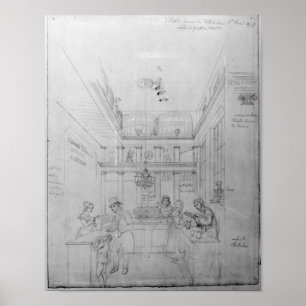 A London Liquor Shop, 1839 Poster