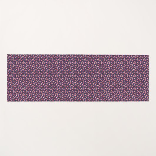 A long, rectangular navy blue yoga mat  (Voorkant (horizontaal))