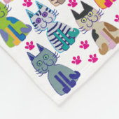 A lot the happy cat fleece deken (Hoek)