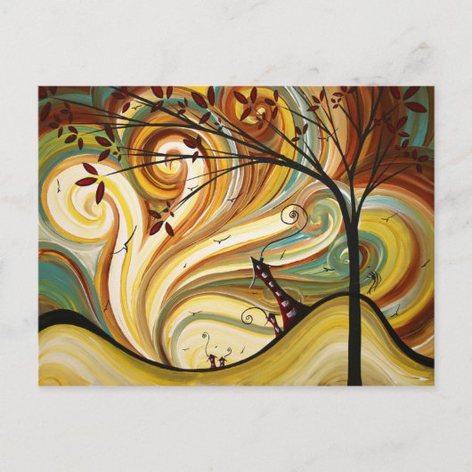 À l'Ouest, conception originale pour carte postale (Devant)