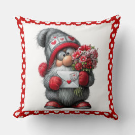"A Love Note for You" Valentine Gnome Kussen