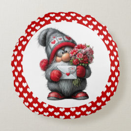 "A Love Note for You" Valentine Gnome Rond Kussen