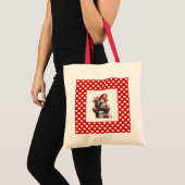 "A Love Note for You" Valentine Gnome Tote Bag (Voorkant (product))