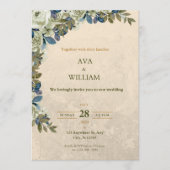 A luxurious and stylish wedding invitation  (Devant)