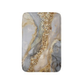 A luxurious gold and white marble background badmat (Voorkant Verticaal)