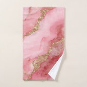 A luxurious pink marble background bad handdoek (Handdoek)