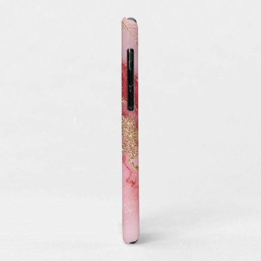 A luxurious pink marble background Case-Mate iPhone case (Achterkant/links)