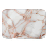 A luxurious rose-gold marble background badmat (Voorkant)
