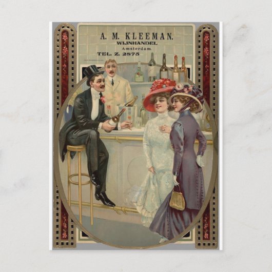 A.M. Kleeman Whiskey 1900-1925 Briefkaart (Voorkant)