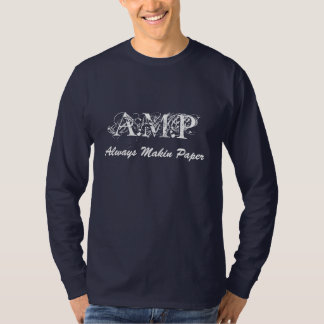 A.M.P., altijd in papieren hoes blauw T-shirt