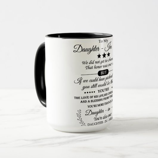 À ma belle-fille Mug (Devant gauche)