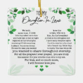 À ma belle-fille ornement céramique (Devant)