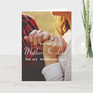 À ma belle-mère, Carte Mariage minimaliste