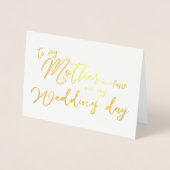 À ma belle-mère sur ma carte d'huile de mariage (Devant)