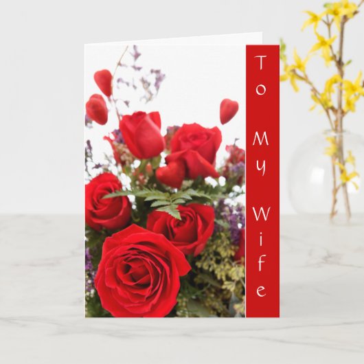 À ma carte d'amour d'épouse (Fleur jaune)