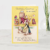 À ma carte d'anniversaire de femme (Devant)