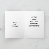 À MA CARTE D'ANNIVERSAIRE DE TEXTE D'ANNIVERSAIRE  (Intérieur)