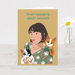 À ma carte de folle aux chats