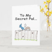 À ma carte de voeux secrète de copain (Fleur jaune)