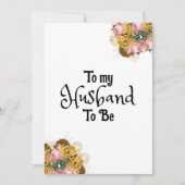 À ma carte du mari à être (Devant)