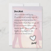 À ma carte du mari à être (Dos)