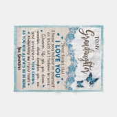 À ma couverture de ma petite-fille, nom personnali (Devant (Horizontal))