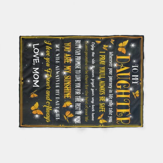 À Ma Couverture Fille, Couverture Papillon, Famill (Devant (Horizontal))