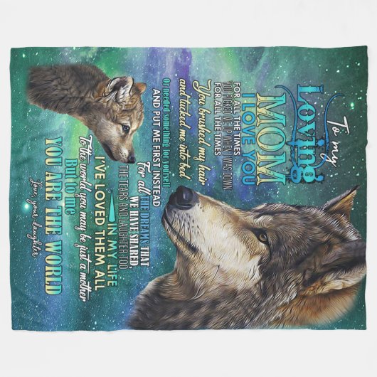 à ma couverture maman aimante je t'aime (Devant (Horizontal))